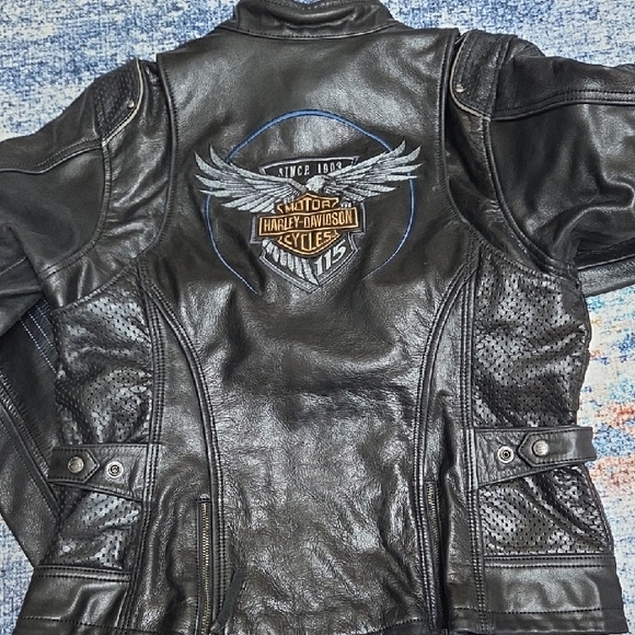 Harley-Davidson Black Leather Biker Jacket